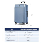 Platinum Elite Hardside Checked Luggage (Checked- Large 28-Inch / Metallic Sand)