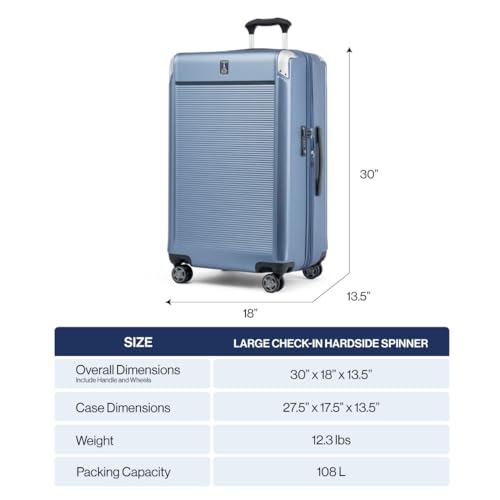 Platinum Elite Hardside Checked Luggage (Checked- Large 28-Inch / Vintage Grey)