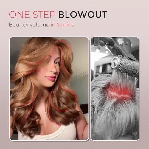 Hair Blow Dryer Brush (Gold)
