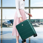 Underseat Carry On Luggage with Wheels (Blackish Green / 16 Inch)