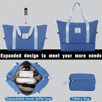 Luggage Set Expandable 2 Piece Suitcase Sets with Spinner Wheels (2-piece Set / Blue(20/28+bags))