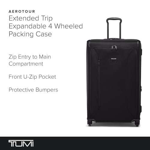 Aerotour X Large Front Pocket Expandable Checked (Black / 31" Extended Trip Expandable Packing Case)