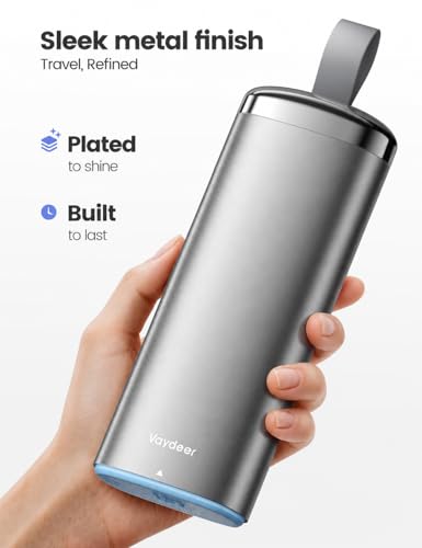 Metal Pill Organizer 2 Times a Day (Gray / Standard Size + Handle)