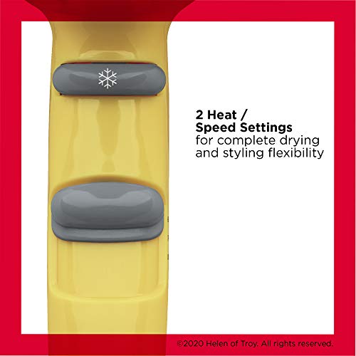 Compact Ionic Travel Hair Dryer (Yellow)
