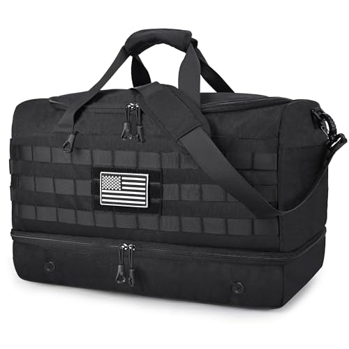Carry on Duffle Bags for Airplanes Mens GYM Bag with Wet Compartment