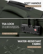 Underseat Carry On Luggage Airline Approved (Army Green / 16 inch_Underseat)