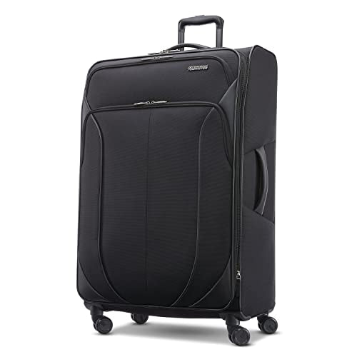 4 KIX 2.0 Expandable Softside Luggage with Spinner Wheels (28 SPINNER / Black)