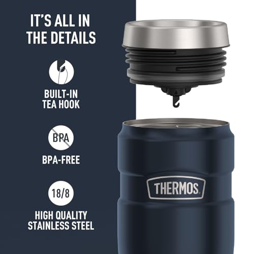 Stainless King Stainless Steel Tumbler (Midnight Blue / 16 Ounces / No Handle)