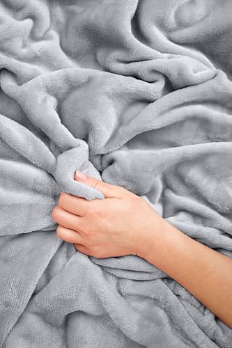 Travel Blanket and Pillow (Light Grey)