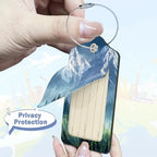 Luggage Tags for Suitcase (Misty Forest Mountains)