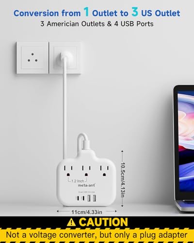 Thailand Power Adapter with 4FT Extension Cord (Type O-Thailand)