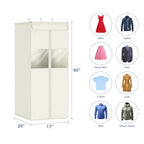 Garment Storage Bags for Hanging Clothes Suit Garment Bag 40in Beige (Beige / 40"-1 Pack)
