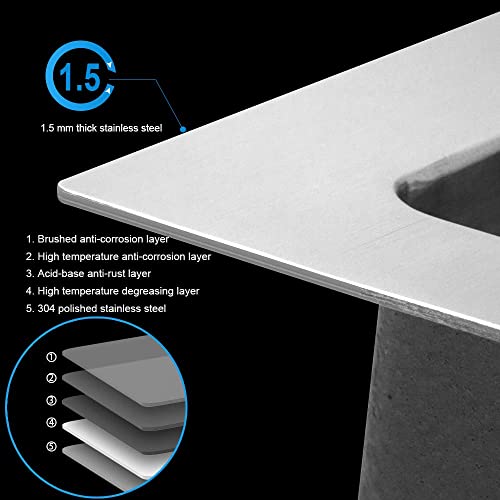 33 Inch Farmhouse Sink Double Bowl 60 (Stainless Steel / 33''x21''-60/40)