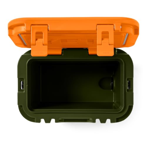 Roadie 15 Hard Cooler with DoubleDuty Shoulder Strap (Olive/King Crab Orange)