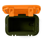 Roadie 15 Hard Cooler with DoubleDuty Shoulder Strap (Olive/King Crab Orange)