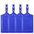 8 Pack Leather Luggage Tags for Suitcases Travel Tag (Fresh Blue)