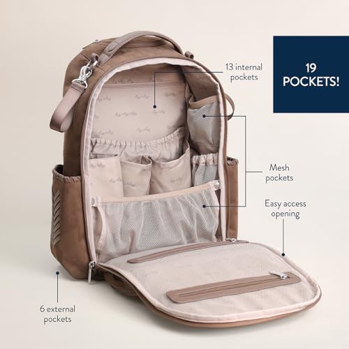 Boss Plus Large Diaper Bag Backpack with 19 Pockets (Aspen)