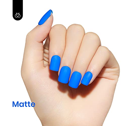 Beetles Blue Gel Nail Polish (D - Creme Blue | Electric Punk)
