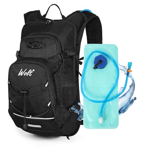 Hinkg Backpack with 2L Water Bladder (Black)