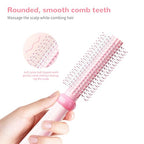 Round Hair Brush (Pink)