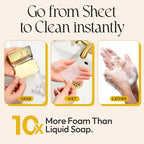 Paper Soap Sheets Tin for Traveling (Variety Pack-002 (Unscented, Orange, Lemon))