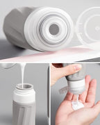 Travel Size Toiletries 8 Pack (3oz bottle 3oz jar / Proper Gray)