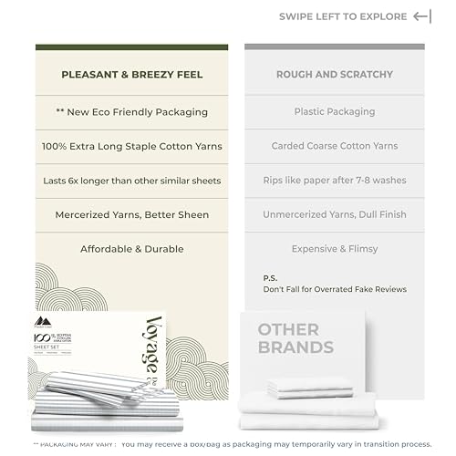 100% Egyptian Cotton Queen Size Sheets Set (Queen / 17 - Doted Stripe)