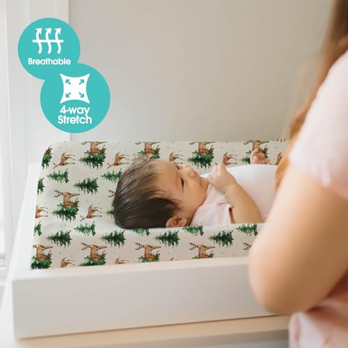 Changing Pad Covers for Baby (Deer Foliage / 32x16x5 Inch)