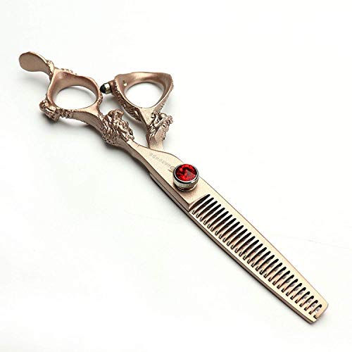 7/8/9 inch hair scissors salon hairdresser and thinning(Rose Gold) (Rose Gold)