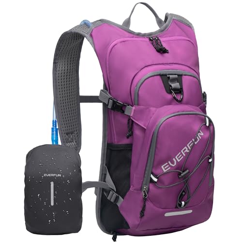Hydration Backpack 18L Hiking Water Backpack with Water Bladder 2L (Beautyberry / 2L Bladder)