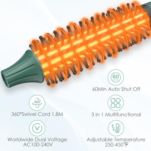 3 4 Inch Thermal Brush for Short &Medium Hair 0.75" Curling Brush (0.75 Inch Barrel)