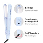 Professional Ceramic Hair Straightener 1 inch (1 inch / Creamy Blue)