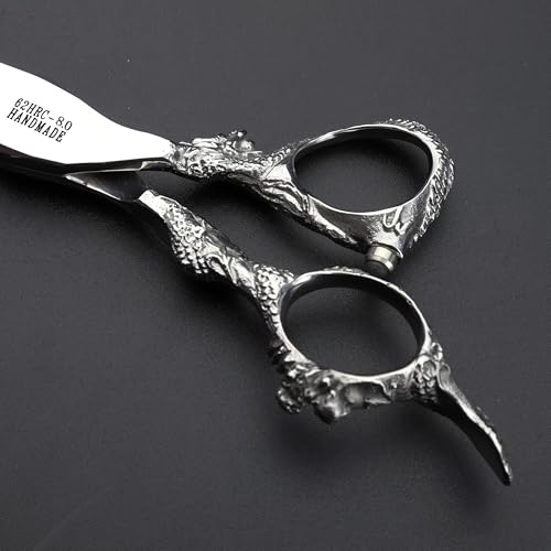 7/7.5/8/9 inch salon personalized scissors salon hair styling hair scissors stainless steel hair tools (8 inch flat) (8 Inch Flat)