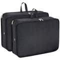 Packing Cubes for Travel Packing Organizers Compression Travel Cubes (Black / Large)