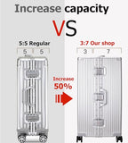 Super Large Aluminum Frame Checked Zipperless Luggage (A3-Silver / 30in)