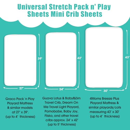 Pack n Play Sheets (Fawn & Flora / 38X26 Inch)