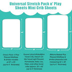 Pack n Play Sheets (Elephant Whale / 38X26 Inch)