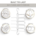 Pants Hangers Space Saving (White / 4 Pack)