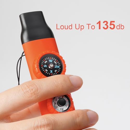 Emergency Survival Safety Whistle (Orange 2pcs)