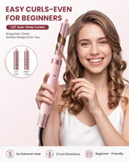 5 in 1 Hot Air Styler Wrap for Fast Drying (Pink)