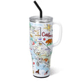40oz Insulated Mega Mug with Handle & Straw (California / 40 Ounces)