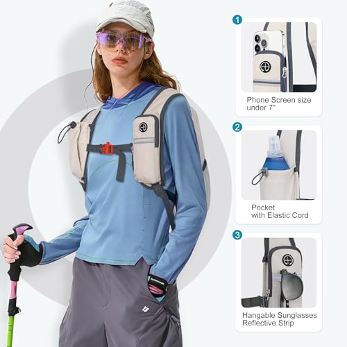 20L Hiking Backpack for Men Women Lightweight Foldable Small Daypack for Travel Camping Outdoor (Beige and Green / 20l)