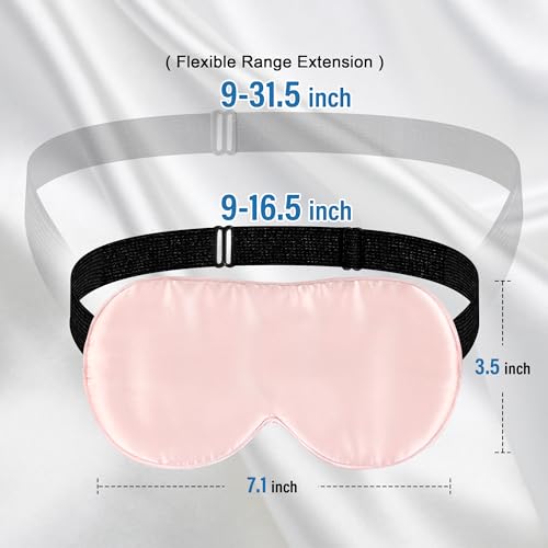Silk Sleep Eye Mask for Kids (Pink & Blue)