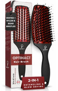 Curved Vented for Blow Drying (Red / Medium)