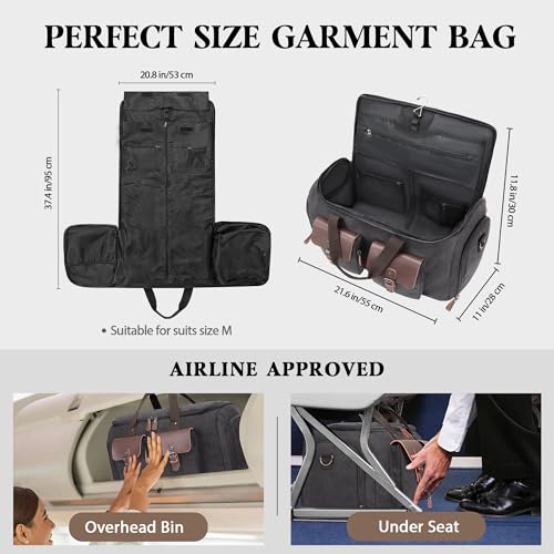 Garment Bags for Travel (Grey 01 / Large-50L Duffle Bag)