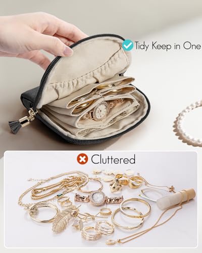 Small Travel Jewelry Case (C.Black)