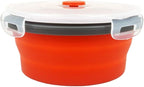 CARTINTS Red Silicone Collapsible Food Storage Containers-Prep/Storage Bowls - Image 4