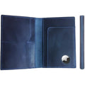 Albatross Leather Travel Passport Holder (Navy)