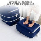 Comforter Storage Bag (Navy Blue / 6 Pack - 3-Layer)
