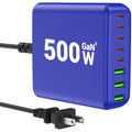 500W USB C Charger Block (BLUE)